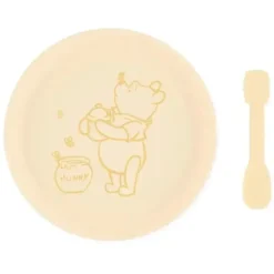 Health Safety|Bumkins - Disney Baby and Toddler Silicone Plate and Spoon Set, 6 Months Up, Winnie The Pooh - cutbabycare.com | baby boutique & care hub