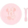 Health Safety|Bumkins - Disney Baby and Toddler Silicone Plate and Spoon Set, 6 Months Up, Minnie Mouse - cutbabycare.com | baby boutique & care hub