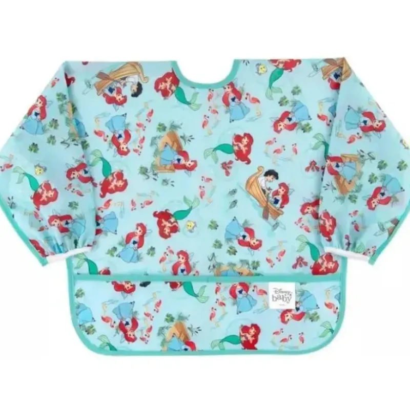 Shop All|Bumkins - Disney Baby Sleeved Bib, Little Mermaid - cutbabycare.com | baby boutique & care hub
