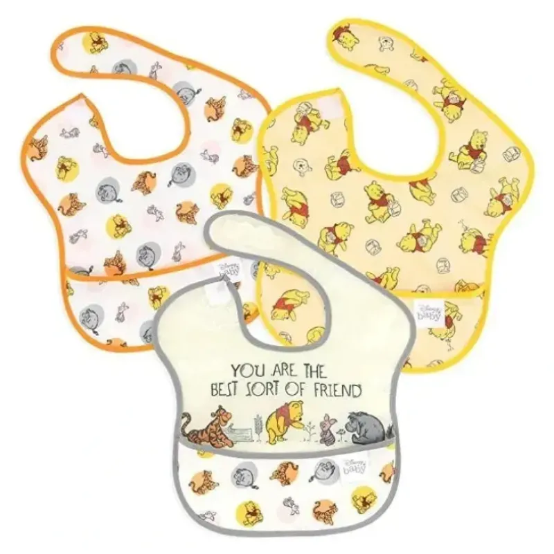 Shop All|Bumkins - Disney Superbib, 3 Pk, Pooh Bear And Friends - cutbabycare.com | baby boutique & care hub