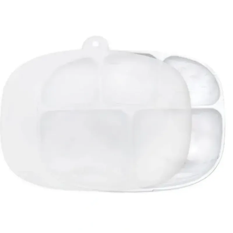Shop All|Bumkins - Grip Dish And Stretch Lid, Marble - cutbabycare.com | baby boutique & care hub