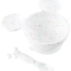 Shop All|Bumkins - Mickey Mouse Vanilla Sprinkle Silicone First Feeding Set - cutbabycare.com | baby boutique & care hub