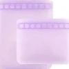 Shop All|Bumkins - 2Pk Silicone Flat Reusable Bag, Lavender - cutbabycare.com | baby boutique & care hub