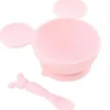 Shop All|Bumkins - Silicone Feeding Set with Suction for Baby and Toddler, Minnie Mouse Light Pink - cutbabycare.com | baby boutique & care hub