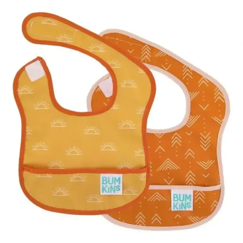 Shop All|Bumkins - Starter Bib 2 Pk, Sunshine/Grounded - cutbabycare.com | baby boutique & care hub
