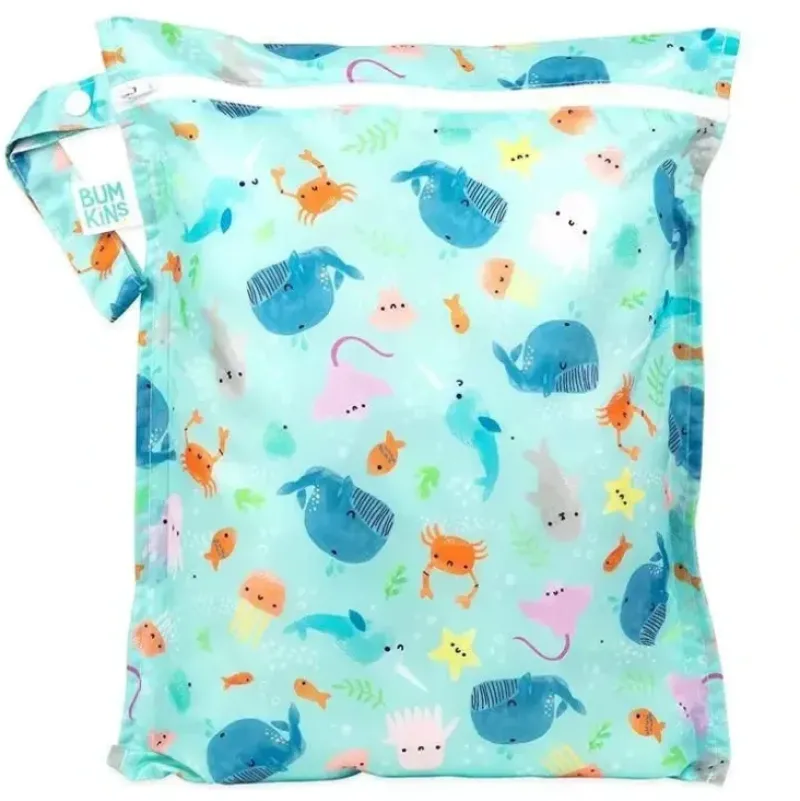 Stroller|Bumkins - Waterproof Wet Bag, Ocean Life - cutbabycare.com | baby boutique & care hub