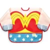 Shop All|Bumkins - Wonder Woman Comics Costume Sleeved Bib - cutbabycare.com | baby boutique & care hub