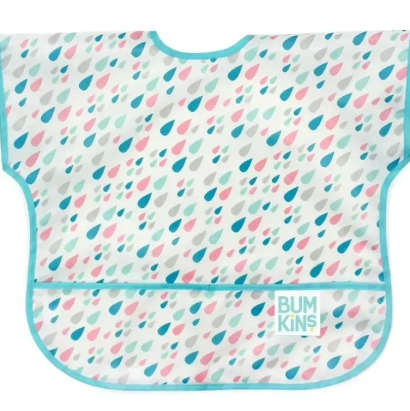 Shop All|Bumkins Junior Bib - Raindrops - cutbabycare.com | baby boutique & care hub