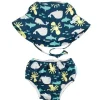 Shop All|Bumkins Reusable Swim Diaper and Hat, UPF +50, Deep Sea - cutbabycare.com | baby boutique & care hub