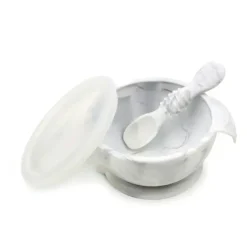 Shop All|Bumkins Silicone First Feeding Set - Silicone Marble - cutbabycare.com | baby boutique & care hub