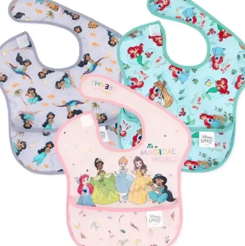 Shop All|Bumkins Superbib 3 Pack: Magical World , Ariel And Jasmine - cutbabycare.com | baby boutique & care hub
