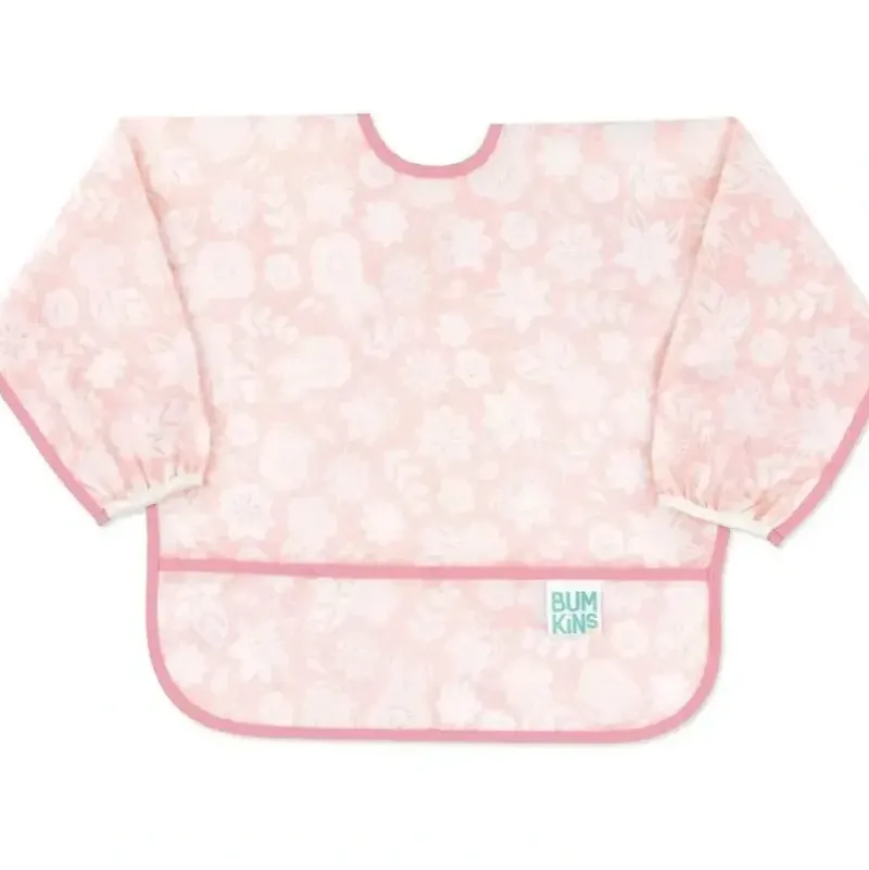 Shop All|Bumkins Waterproof Sleeved Bib - Lace - cutbabycare.com | baby boutique & care hub