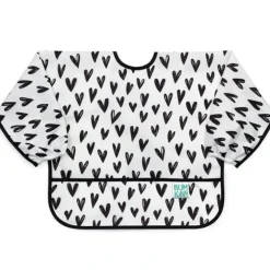 Shop All|Bumkins Waterproof Sleeved Bib - Hearts - cutbabycare.com | baby boutique & care hub