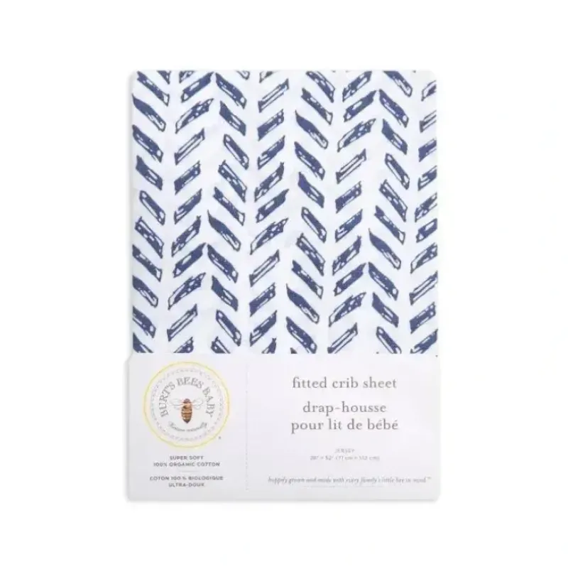 Shop All|Burt's Bee Baby Guide the Way Organic Cotton Fitted Sheet - cutbabycare.com | baby boutique & care hub