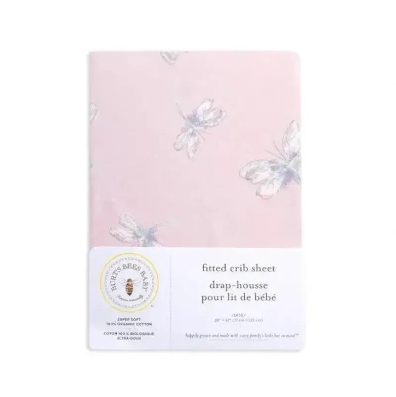 Shop All|Burt's Bee Dragofly Fitted Crib Sheet - cutbabycare.com | baby boutique & care hub