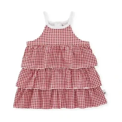 Shop All|Burts Bees - Baby Girl Mini-Gingham Dress & Diaper Cover Set, Rose - cutbabycare.com | baby boutique & care hub