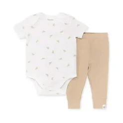 Shop All|Burts Bees - Baby Golden Bee Bodysuit & Ribbed Pant Set, Cloud - cutbabycare.com | baby boutique & care hub