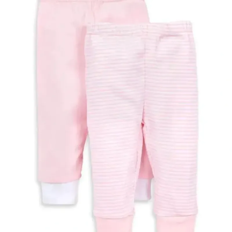 Shop All|Burts Bees - 2Pk Baby Knit Jogger Pants, Stripe Blossom - cutbabycare.com | baby boutique & care hub