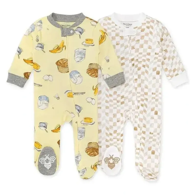 Shop All|Burts Bees - 2Pk Banana Muffin Recipe & Wavy Check Sleep & Play, Lemonade - cutbabycare.com | baby boutique & care hub