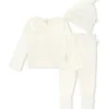 Shop All|Burts Bees - 3Pk Ribbed Take Me Home Set, Eggshell - cutbabycare.com | baby boutique & care hub