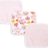 Shop All|Burts Bees - 3Pk Rosy Spring Baby Washcloths, Blushing Bride - cutbabycare.com | baby boutique & care hub