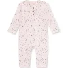 Shop All|Burts Bees - Ribbed Ditsy Petal Jumpsuit, Dawn - cutbabycare.com | baby boutique & care hub