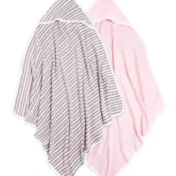 Shop All|Burt's Bees - Set Of 2 Hooded Towel 100% Organic Cotton, Blossom, One Size - cutbabycare.com | baby boutique & care hub