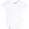 Shop All|Burts Bees - Short Sleeve Reverse Seam V Neck Bodysuit, Cloud - cutbabycare.com | baby boutique & care hub