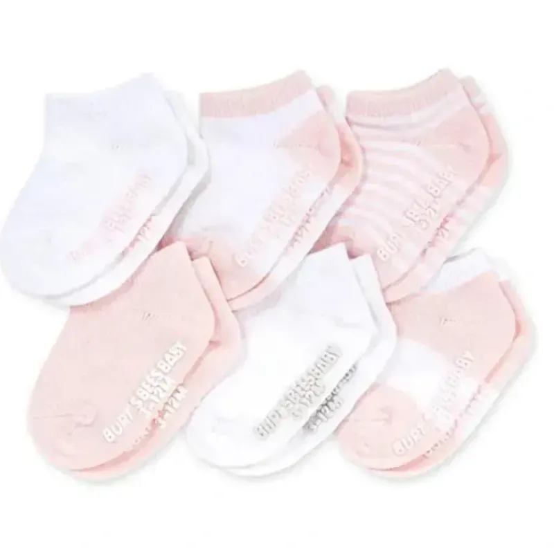 Shop All|Burts Bees Organic Cotton Multi Blossom Baby Socks,6pk - cutbabycare.com | baby boutique & care hub
