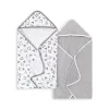 Bath Potty|Burt's Bees Pine Forest Reversible Jersey Swaddle Blanket Heather Grey Hanger Grey - cutbabycare.com | baby boutique & care hub