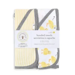 Bath Potty|Burt's Bees Set Of 2 Little Ducks Hooded Towels Sunshine Hanger - cutbabycare.com | baby boutique & care hub