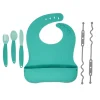 Shop All|Busy Baby Bungee Bib & Utensil Set - cutbabycare.com | baby boutique & care hub