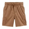 Shop All|Carters - Baby Boy Drawstring Cargo Shorts, Brown - cutbabycare.com | baby boutique & care hub