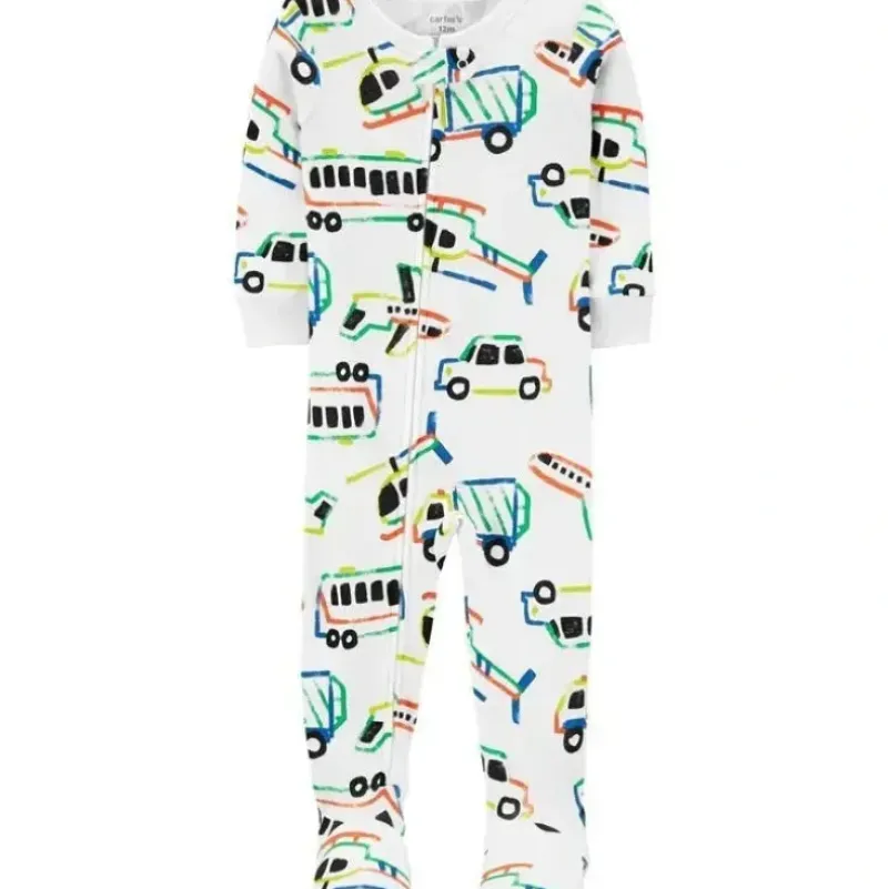 Shop All|Carter's - Baby Boy Transportation Snug Fit Cotton Footie PJs - cutbabycare.com | baby boutique & care hub