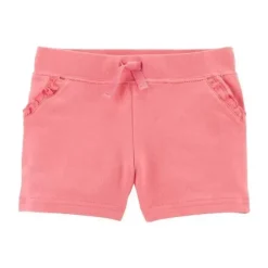 Shop All|Carters - Baby Girl Pink Pull-On French Terry Shorts - cutbabycare.com | baby boutique & care hub