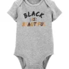 Shop All|Carter's - Black Is Beautiful Original Bodysuit, Gray - cutbabycare.com | baby boutique & care hub