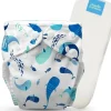 Shop All|Charlie Banana - Reusable Washable Cloth Diaper, Adjustable One Size, The Whale on White - cutbabycare.com | baby boutique & care hub