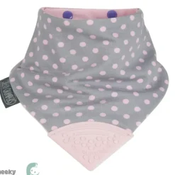 Shop All|Cheeky Chompers Neckerchew Polkadot Pink - cutbabycare.com | baby boutique & care hub
