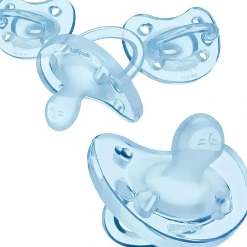 Shop All|Chicco - PhysioForma Orthodontic One-Piece Silicone Pacifier, 0-6m, Light Blue 4-Pack - cutbabycare.com | baby boutique & care hub