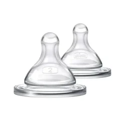 Shop All|Chicco - 2Pk Duo Baby Bottle Nipple Stage 2 Medium Flow, 3M+ - cutbabycare.com | baby boutique & care hub
