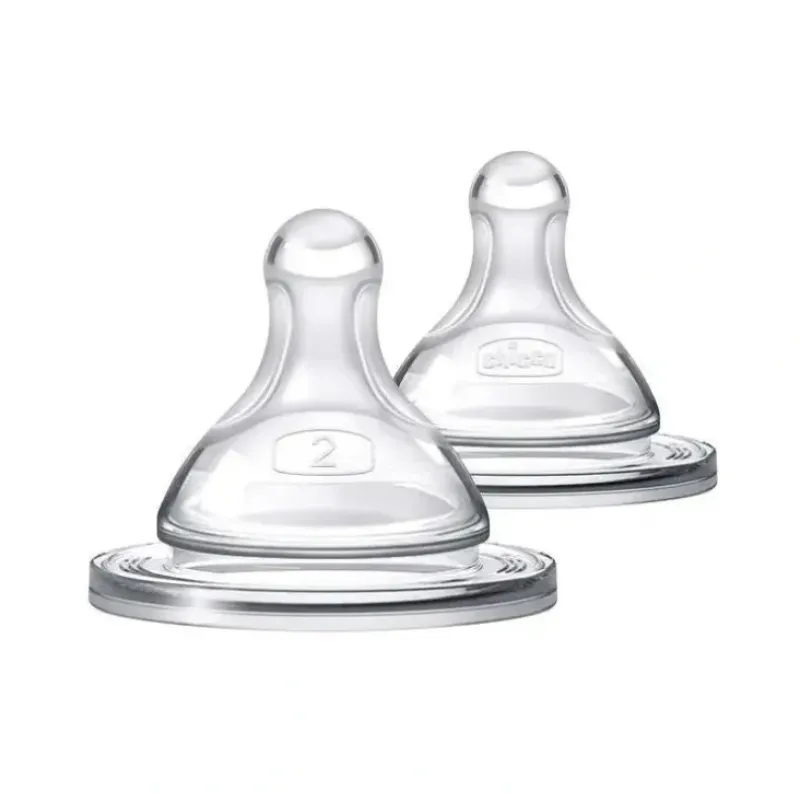 Shop All|Chicco - 2Pk Duo Baby Bottle Nipple Stage 2 Medium Flow, 3M+ - cutbabycare.com | baby boutique & care hub