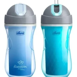Shop All|Chicco Flip Top Insulated Straw Cup 12+ Green/Teal - cutbabycare.com | baby boutique & care hub