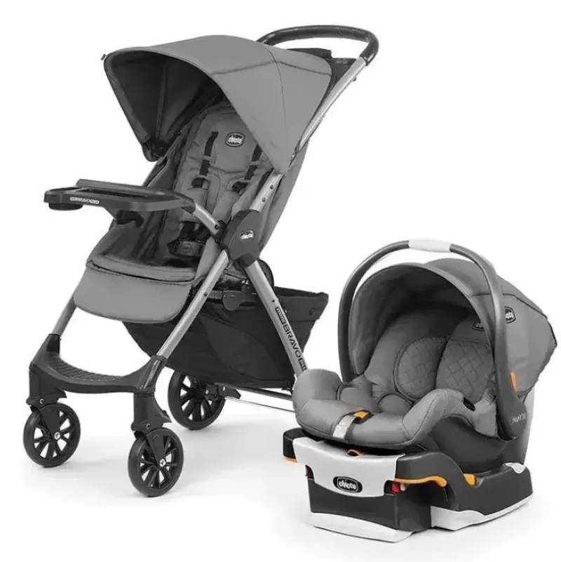 Stroller|Chicco Mini Bravo Plus Travel System, Slate - cutbabycare.com | baby boutique & care hub
