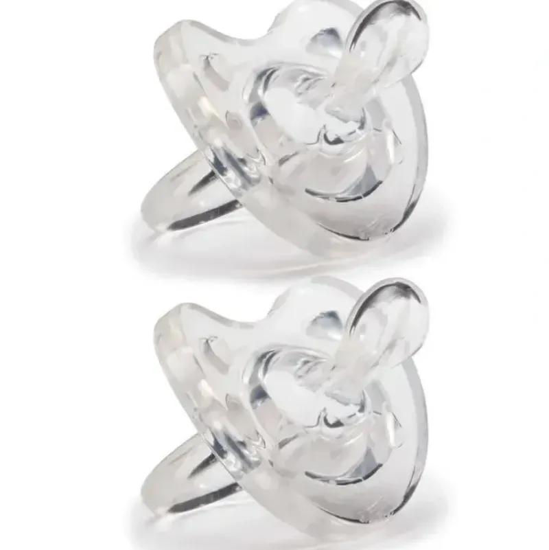 Shop All|Chicco NaturalFit Soft Silicone Pacifiers 2-Pack, Clear 6-12M - cutbabycare.com | baby boutique & care hub