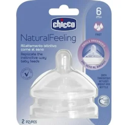 Nursing Feeding|Chicco Nursing NaturalFeeling Fast Flow Silicone Teat Baby/Toddler Feeding 6m+ - cutbabycare.com | baby boutique & care hub