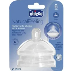 Shop All|Chicco Teat: Natural Feeling - 6M+ Food Flow 2 Pack - cutbabycare.com | baby boutique & care hub
