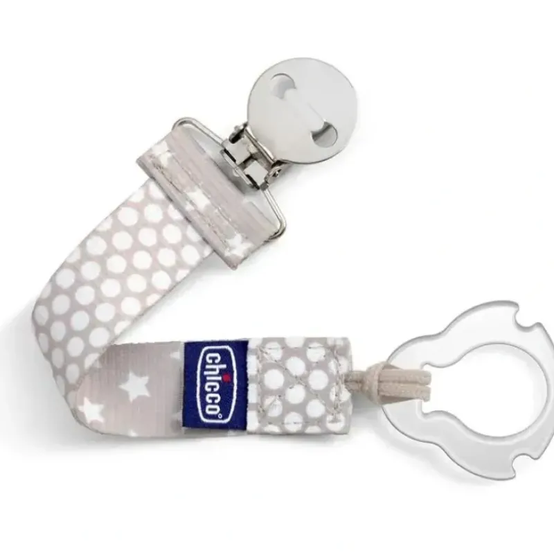 Shop All|Chicco Universal Two-in-One Fashion Pacifier Clip - Grey - cutbabycare.com | baby boutique & care hub
