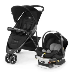 Car Seats|Chicco Viaro Stroller Travel System, Black - cutbabycare.com | baby boutique & care hub