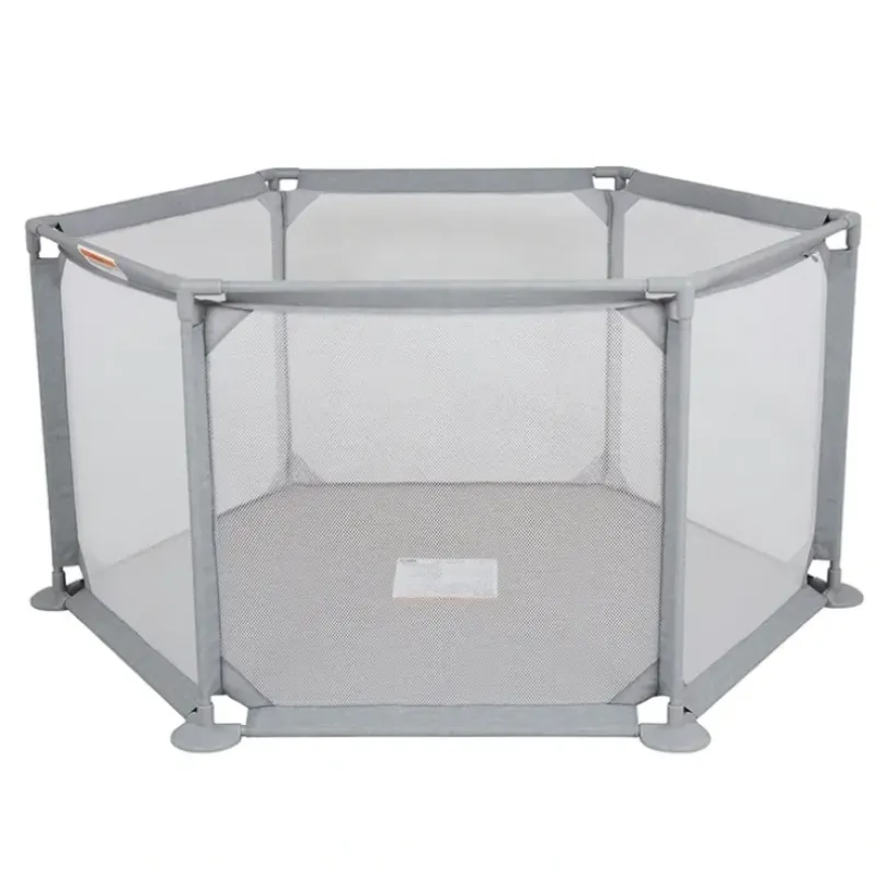 Shop All|Childcare Portable Activity Den With Mesh Ventilation Playpen With Carry Bag - Grey - cutbabycare.com | baby boutique & care hub