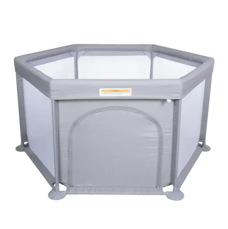 Shop All|Childcare Portable Deluxe Play Pen With Mesh Ventilation & Carry Bag - Grey - cutbabycare.com | baby boutique & care hub